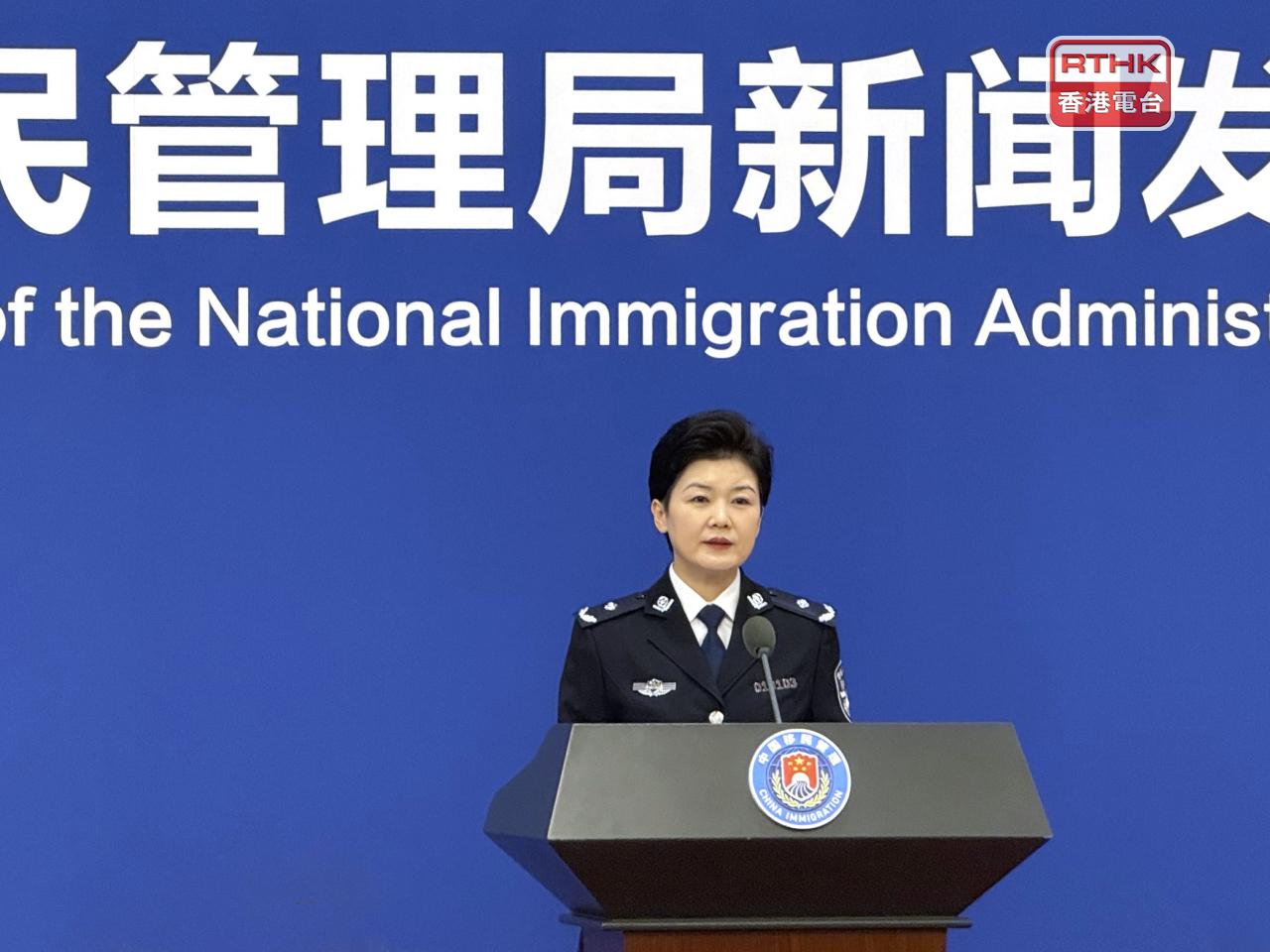 呂寧說，政策實施以來，智能快捷通道平均每日通行約27.6萬人次，人均通行時間進一步縮短至10秒。（陳曉筠攝）