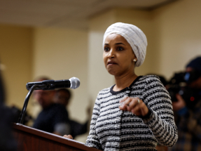 Omar attacked after Trump vows to 'de-escalate'