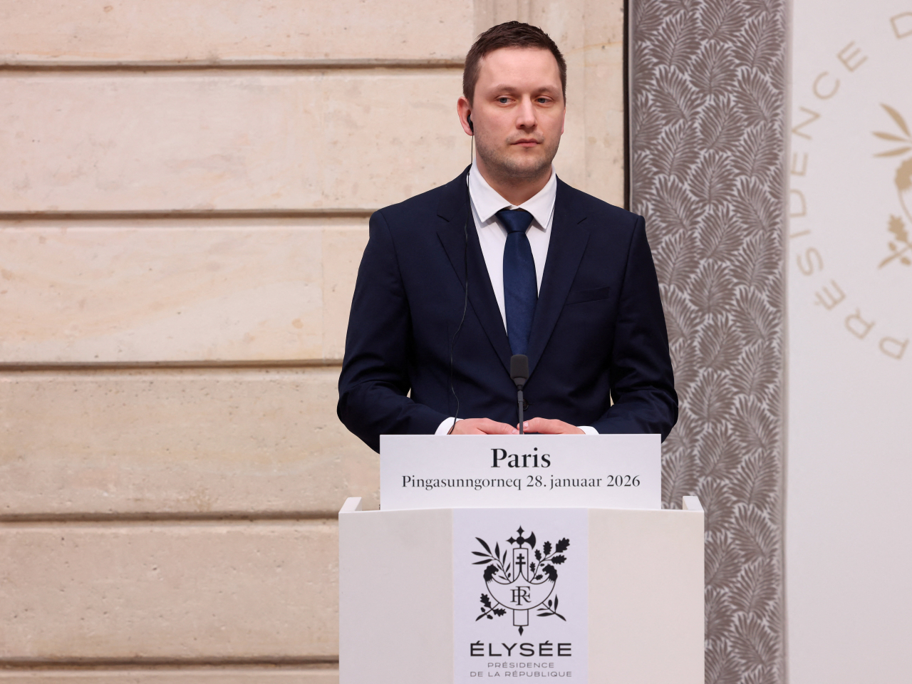 格陵蘭自治政府總理尼爾森重申，格陵蘭有一些不可逾越的紅線。（路透社）