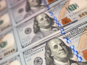 在紐約尾市，美元指數在96.4附近，升幅逾0.5%。（港台圖片）