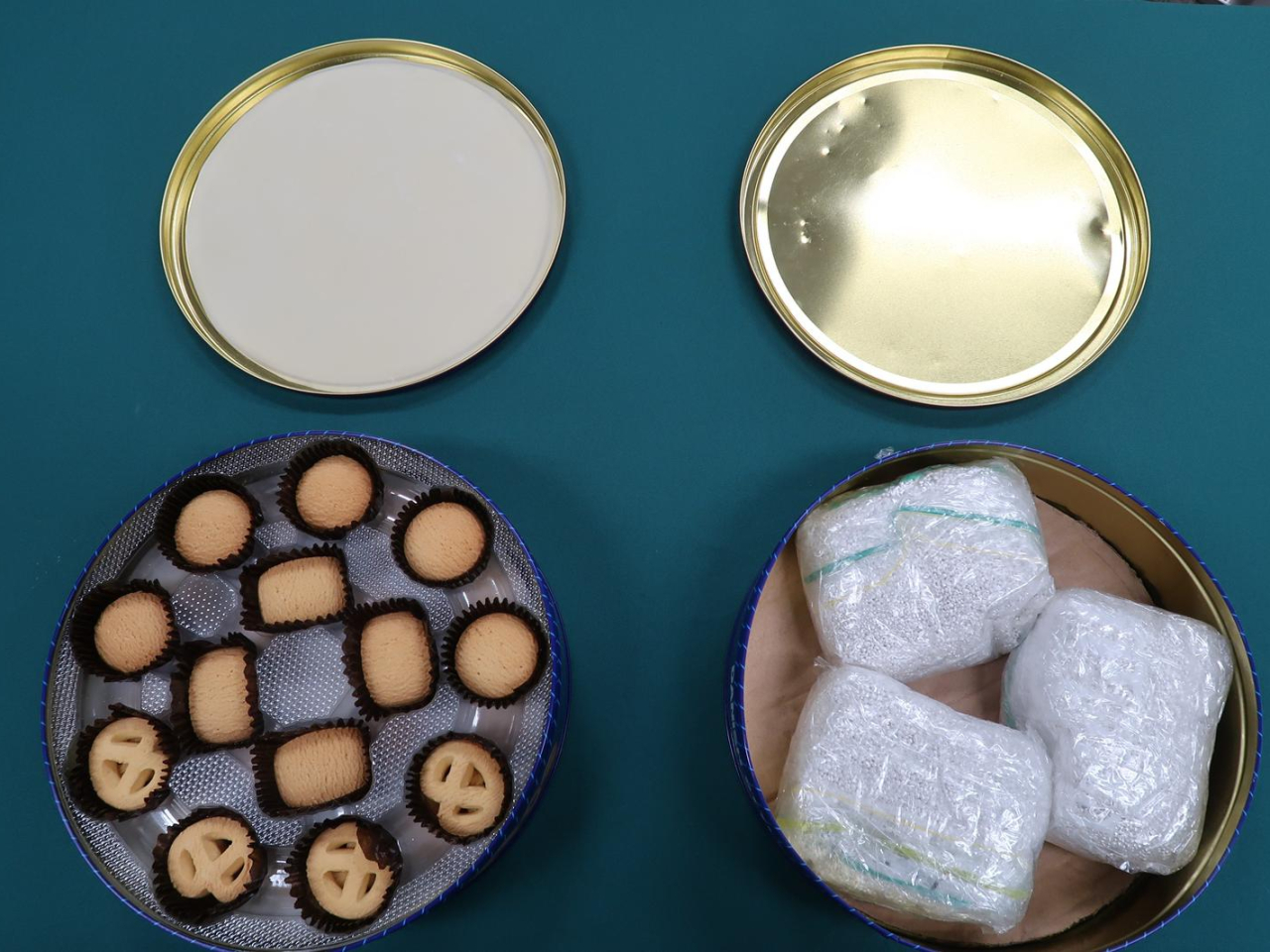 One of the cans that concealed the precious metal. Photo courtesy of the Information Services Department