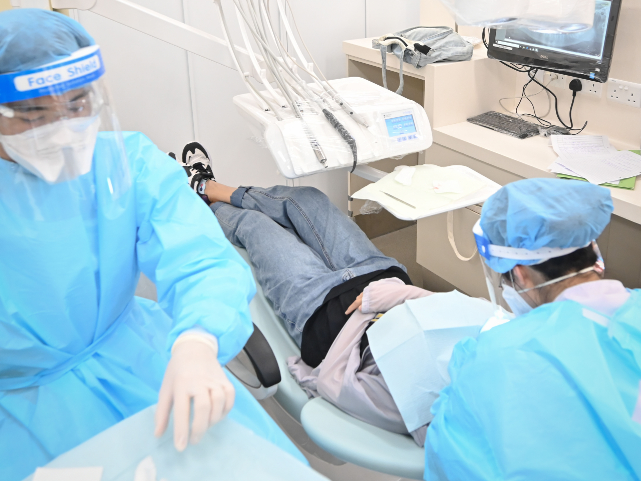 朱永豪表示，擴大服務範圍後，市民需求熱烈，尤其洗牙等預防性服務有迫切需求。（政府新聞處資料圖片）