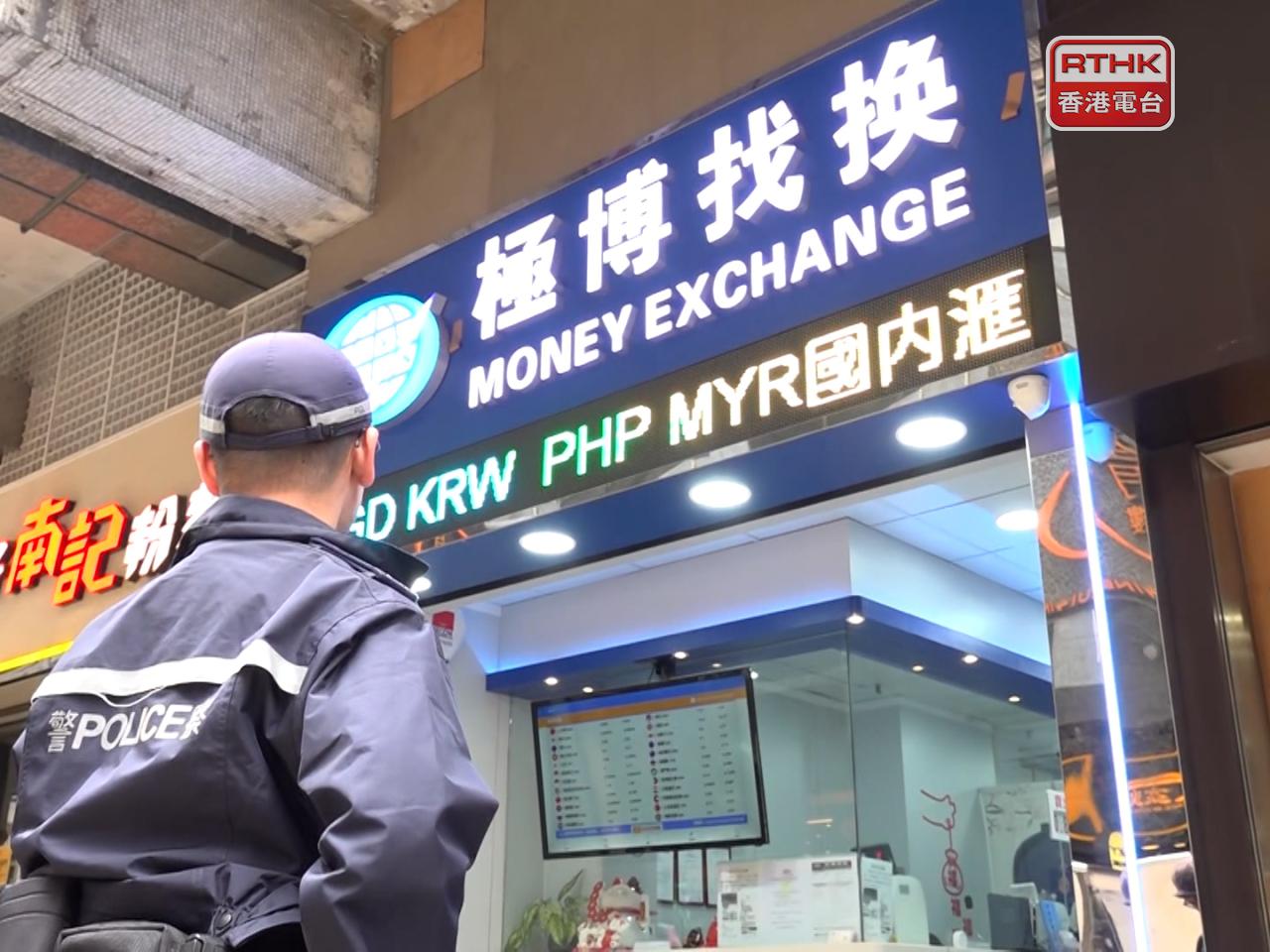 現場有警員戒備。（林紹鋒攝）