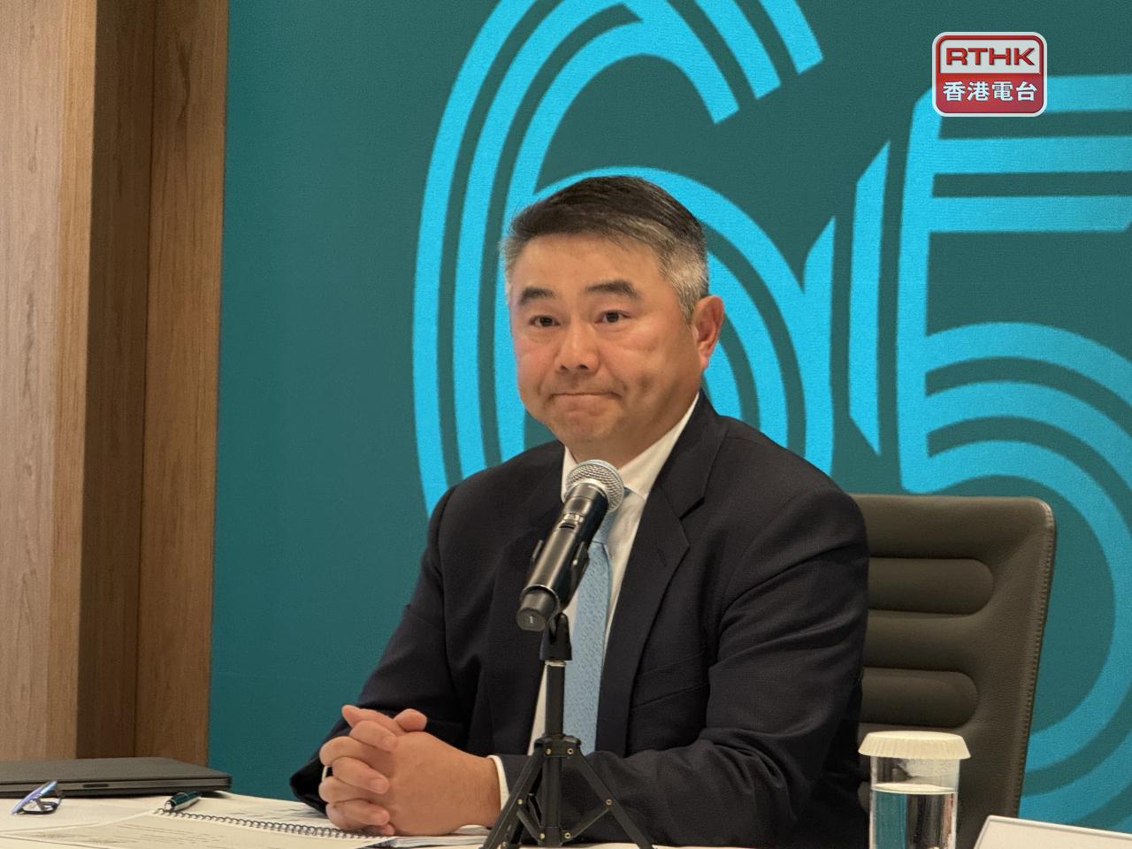 盧韋柏表示，自去年第4季起本港寫字樓供應已開始消化，亦見到有公司進駐，認為本港寫字樓市道已趨穩定。（趙嘉駿攝）