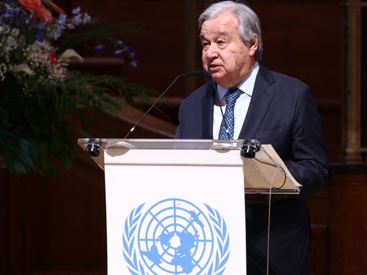 古特雷斯指危機正在加深，威脅項目的執行，並帶來財政崩潰的風險。（法新社資料圖片）