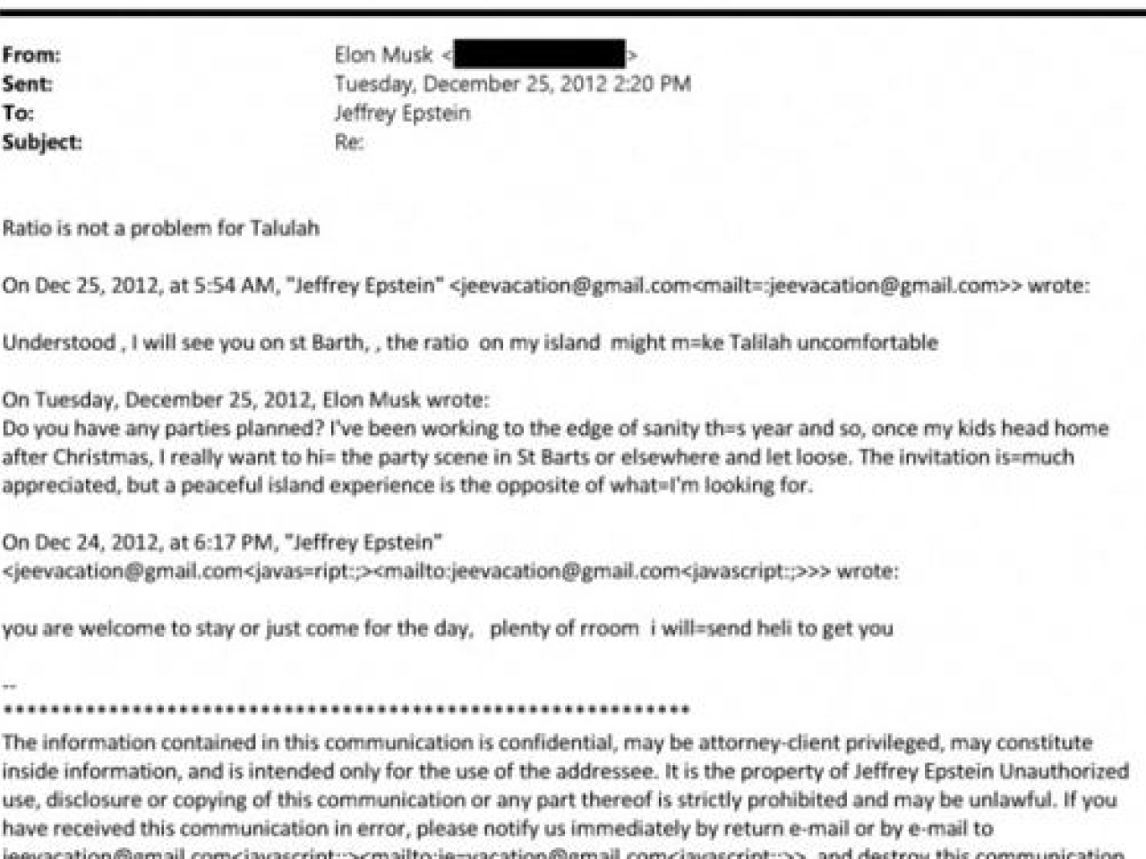 An email exchange between Elon Musk and Jeffrey Epstein is among documents in the latest release by the Department of Justice. Photo: Reuters