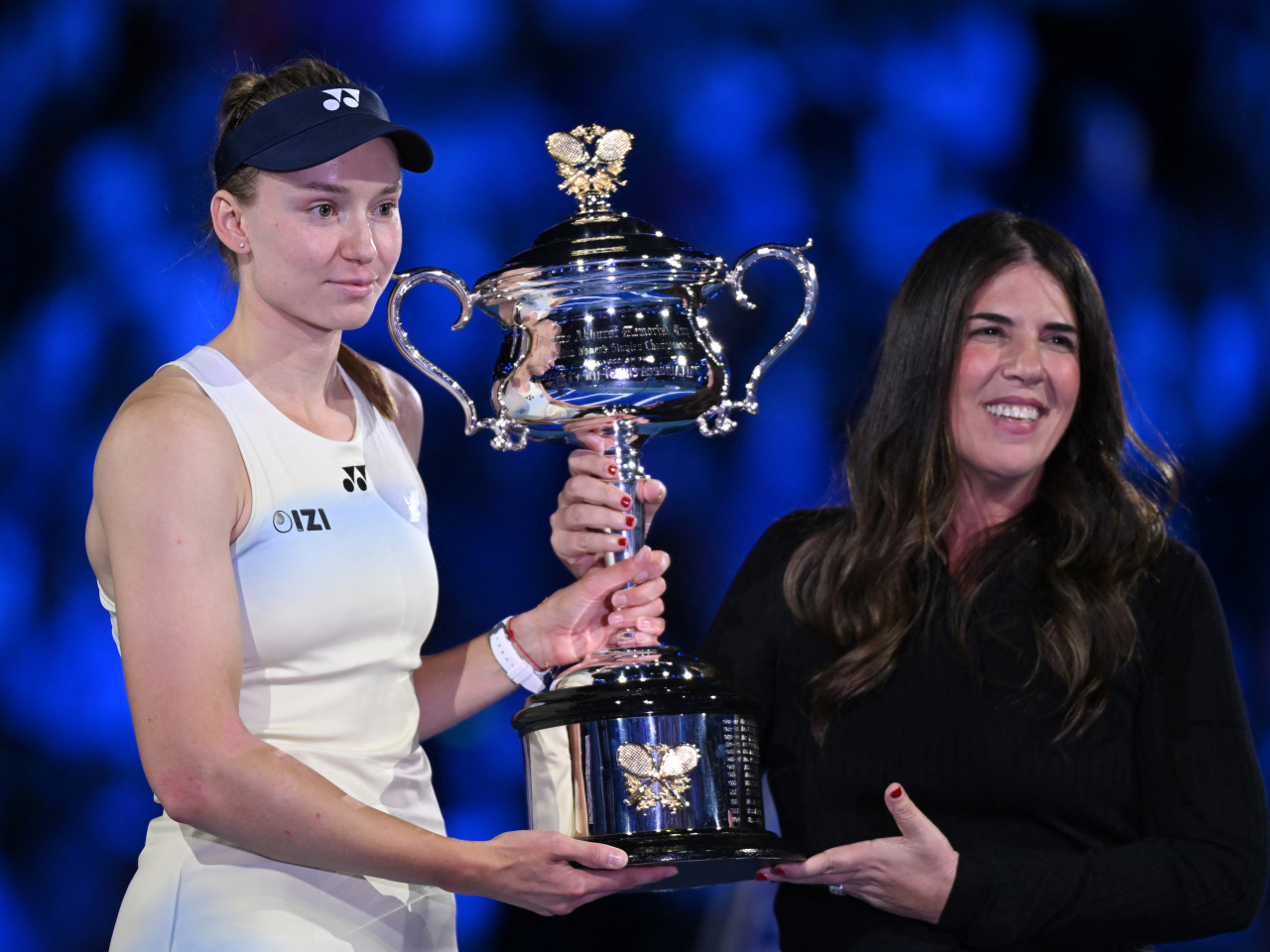賴芭堅娜在澳網女單封后。（路透社）