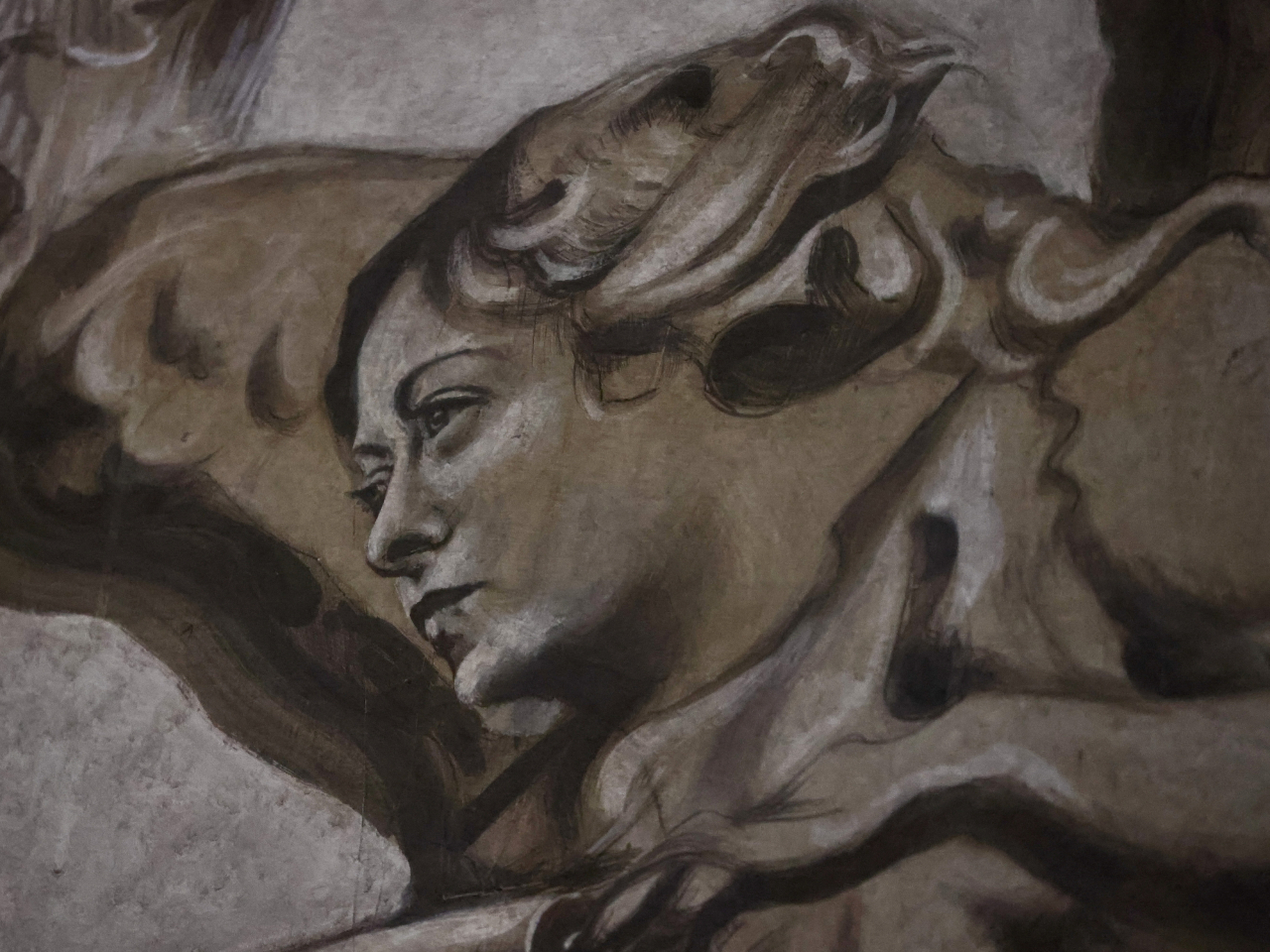 The newspaper La Repubblica noted that one of the painted angels bears a resemblance to the Italian premier. Photo: Reuters