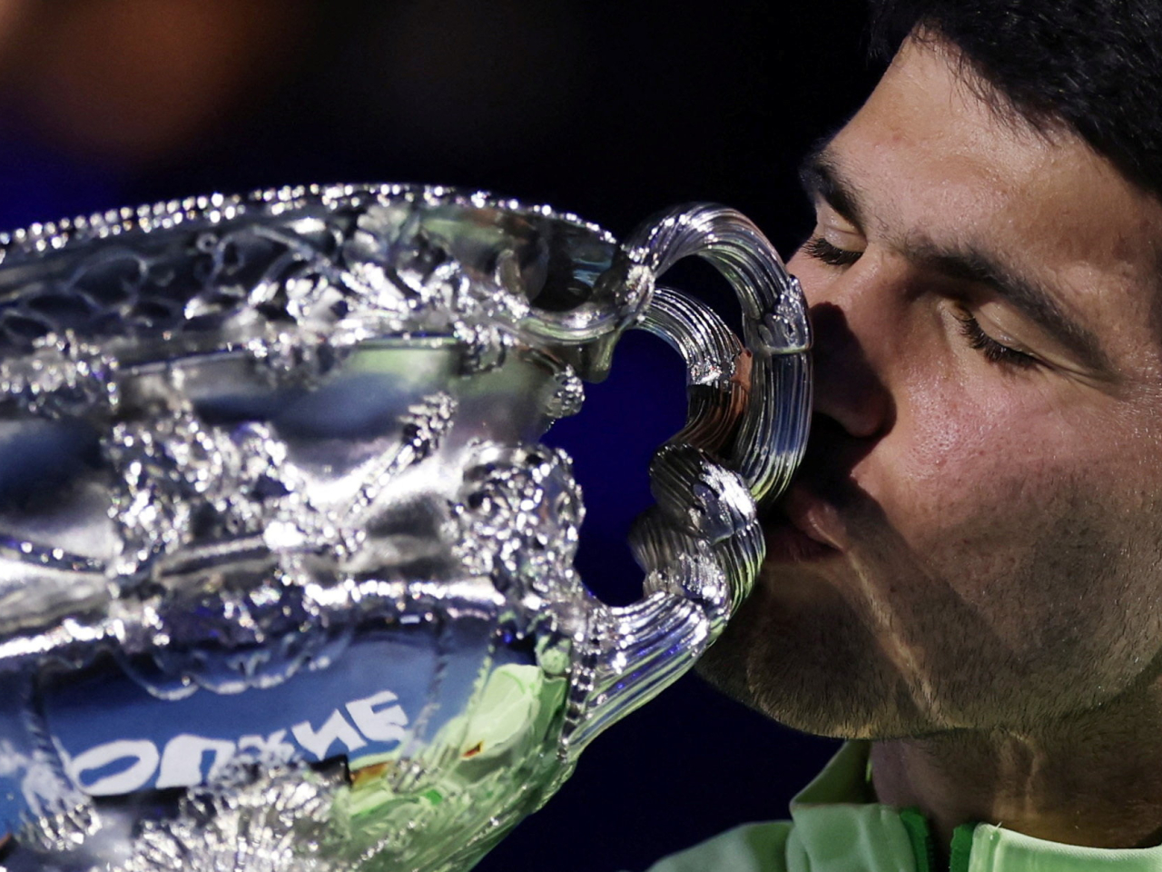 艾卡拉斯成為囊括四大滿貫錦標的最年輕球手。（路透社）