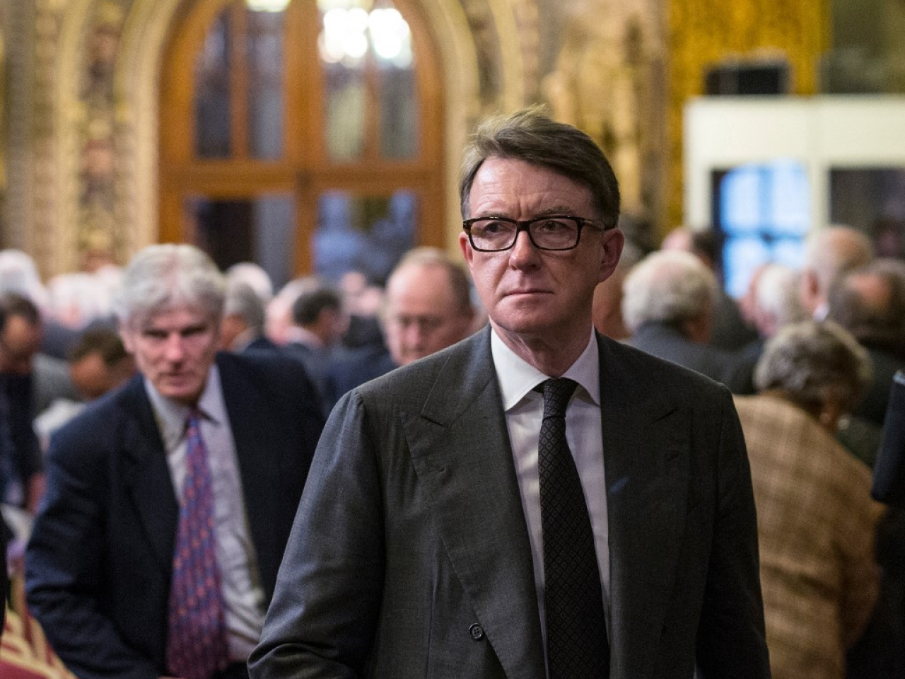 英國前駐美大使文德森宣布退出執政工黨。（法新社資料圖片）