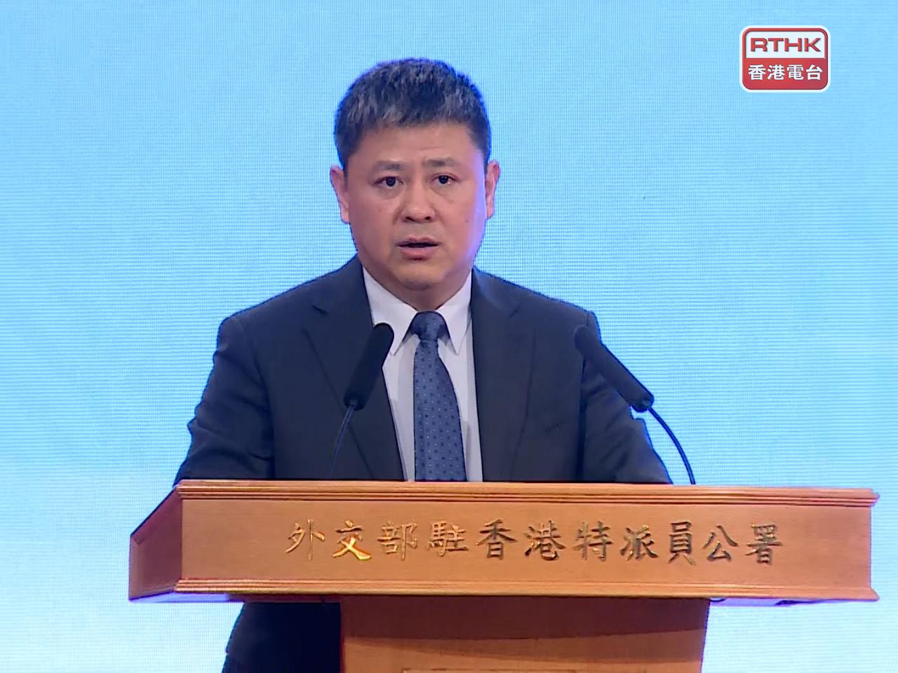 張長偉表示，會繼續與律政司合作開展人才推送計劃。（張連登攝）