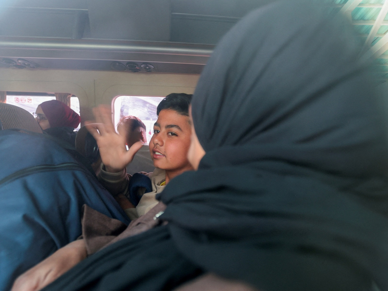 Palestinians get ready to leave Gaza for treatment elsewhere through the Rafah border crossing. Photo: Reuters