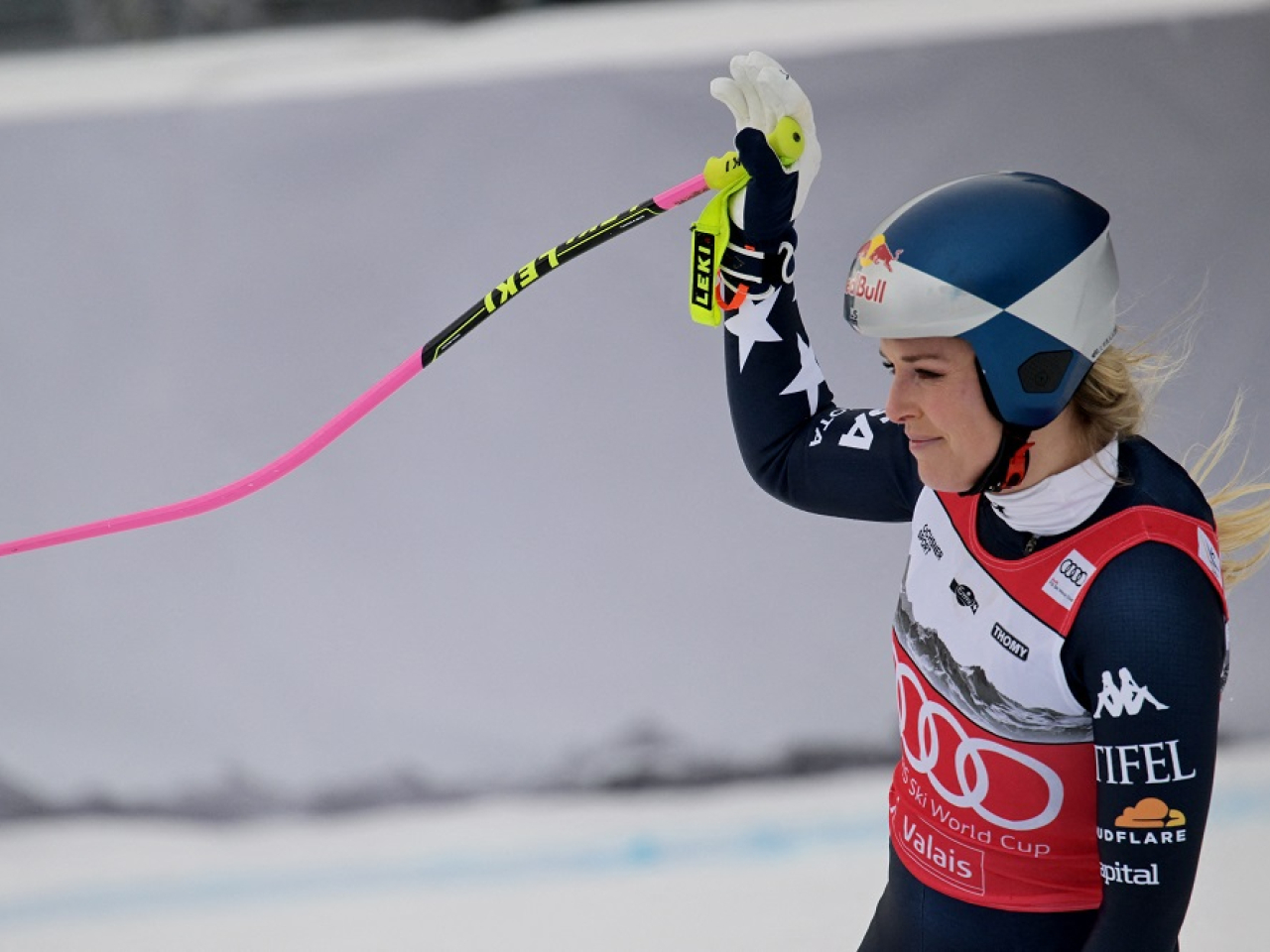 The cancellation means Lindsey Vonn will have to wait at least a day to take part in the one official training session she needs to be able to race the downhill. File photo: Reuters