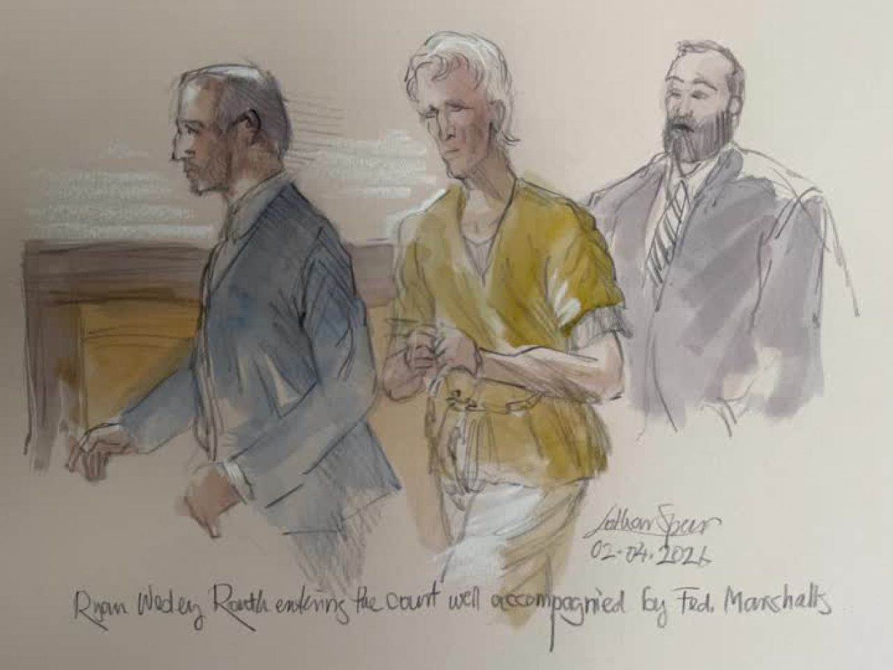 勞思被美國一個法院判處終身監禁。(路透社)