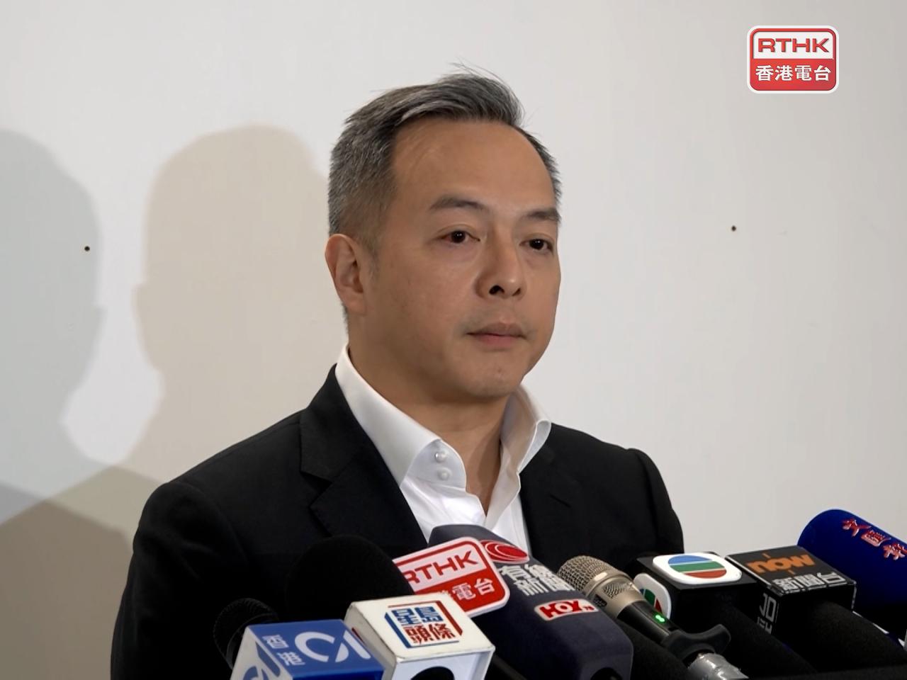 周一鳴訪問泰國後返港，將於下午在機場會見傳媒。（港台圖片）