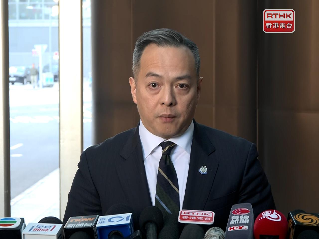 Police Commissioner Joe Chow said it had been very difficult to identify the murder suspect's whereabouts. Photo: RTHK