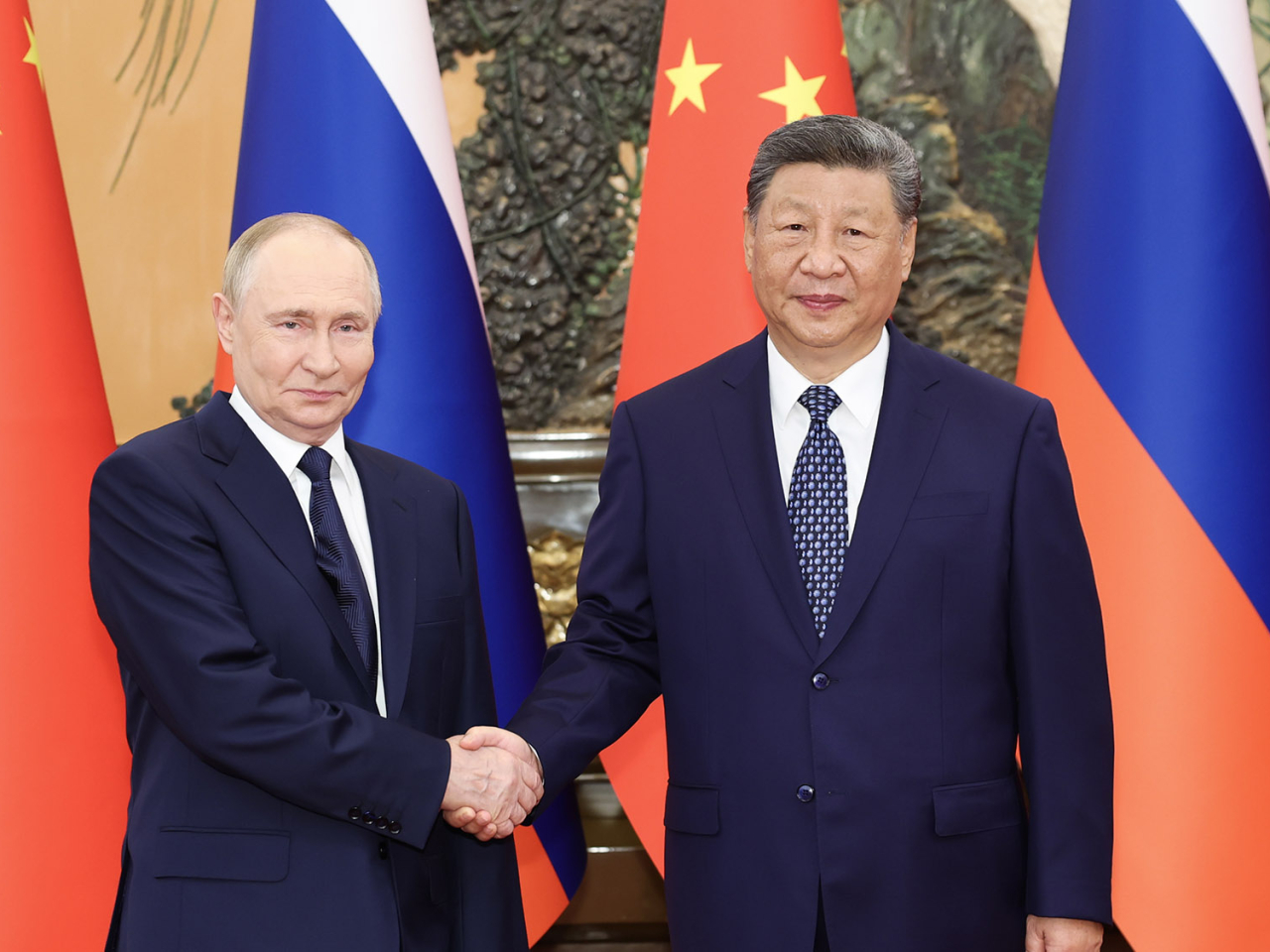 中俄元首昨日視像會晤。（新華社資料圖片）