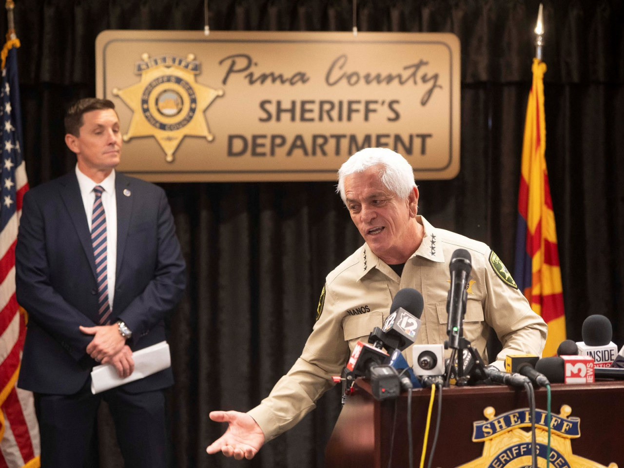 Pima County Sheriff Chris Nanos said officers are no closer to finding out who is responsible for the abduction of Nancy Guthrie, adding that &ldquo;everyone&rsquo;s still a suspect.&rdquo; Photo: Reuters