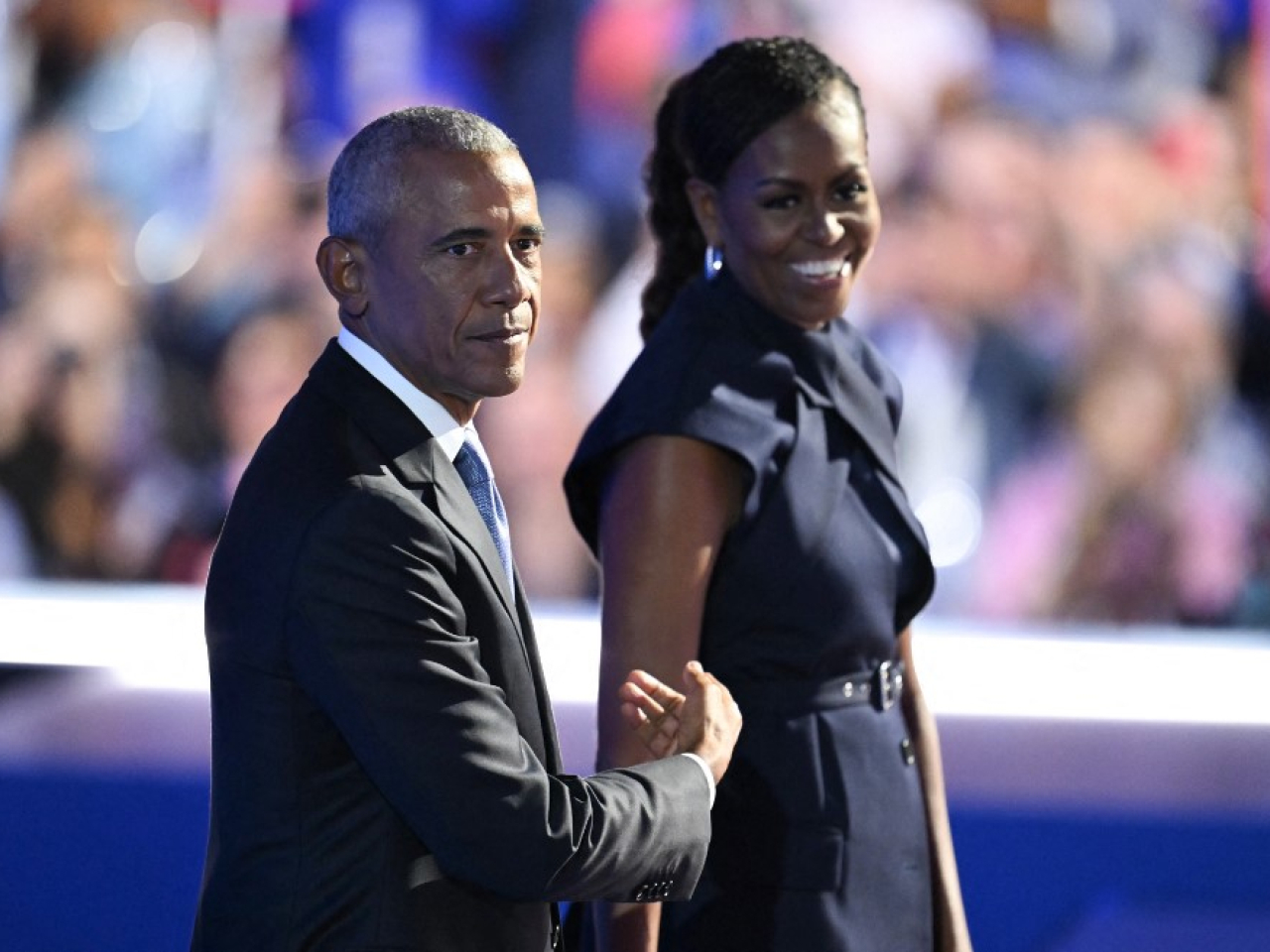 Barack Obama and wife Michelle have been staunch opponents of Donald Trump and his race-baiting tactics. File photo: AFP