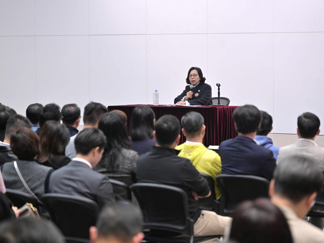 麥美娟表示，政府正推動各方面改善措施，並落實系統性改革，打破利益藩籬。（政府新聞處）