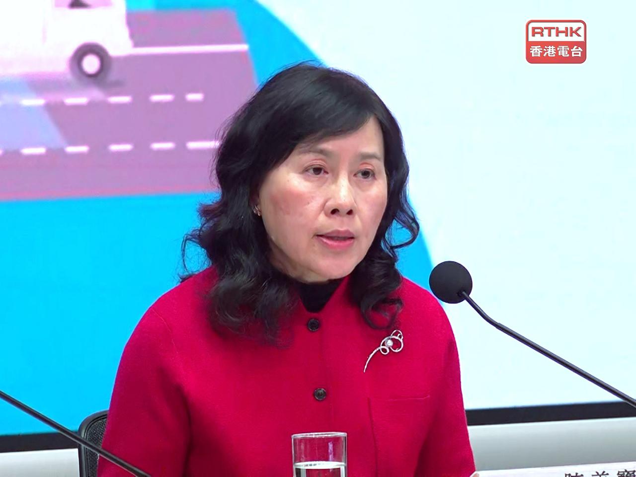 Mable Chan says the new diagonal crossing system will be laid down at 15 more intersections this year. File photo: RTHK