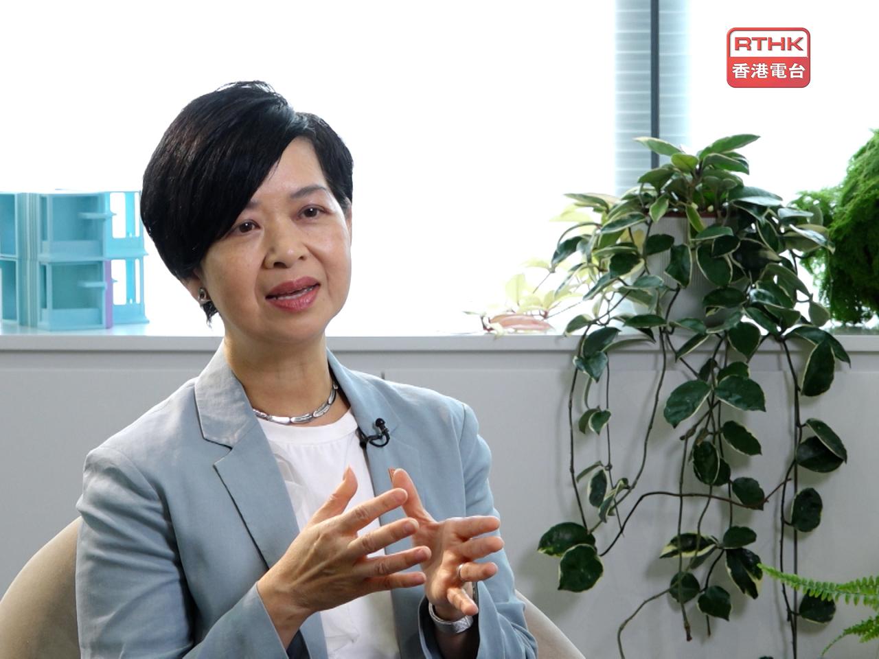 何永賢表示，大埔宏福苑居民的長遠住宿安排需要平衡各方需求。（港台圖片）