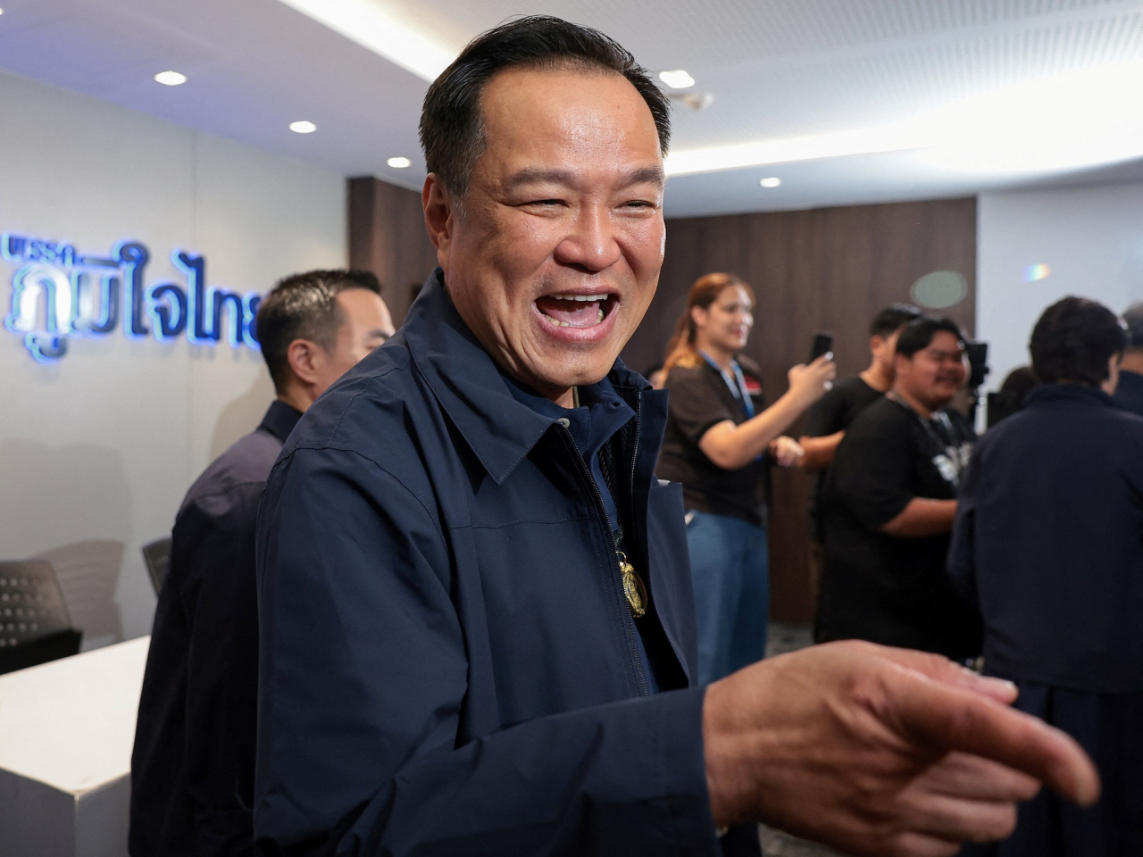 Anutin Charnvirakul's Bhumjaithai Party won more than 190 seats in the 500-seat parliament, according to preliminary results released by the election commission. Photo: Reuters