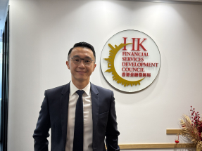 金發局新任行政總監董一岳認為，香港的市場深度和投資工具選擇在區內具有明顯優勢，他對更多中東及東盟投資者與企業落戶香港充滿信心。（趙嘉駿攝）