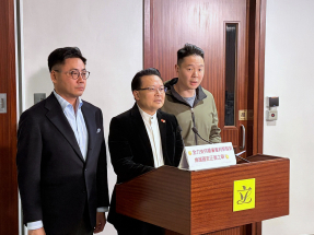 民建聯支持判決，認為嚴審重判黎智英不僅是香港司法公正的體現。（鄧鈞尤攝）