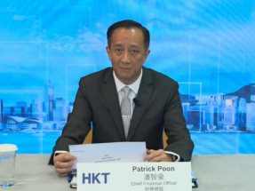 潘智豪表示，不斷優化債務結構，降低利息成本。（網上直播截圖）