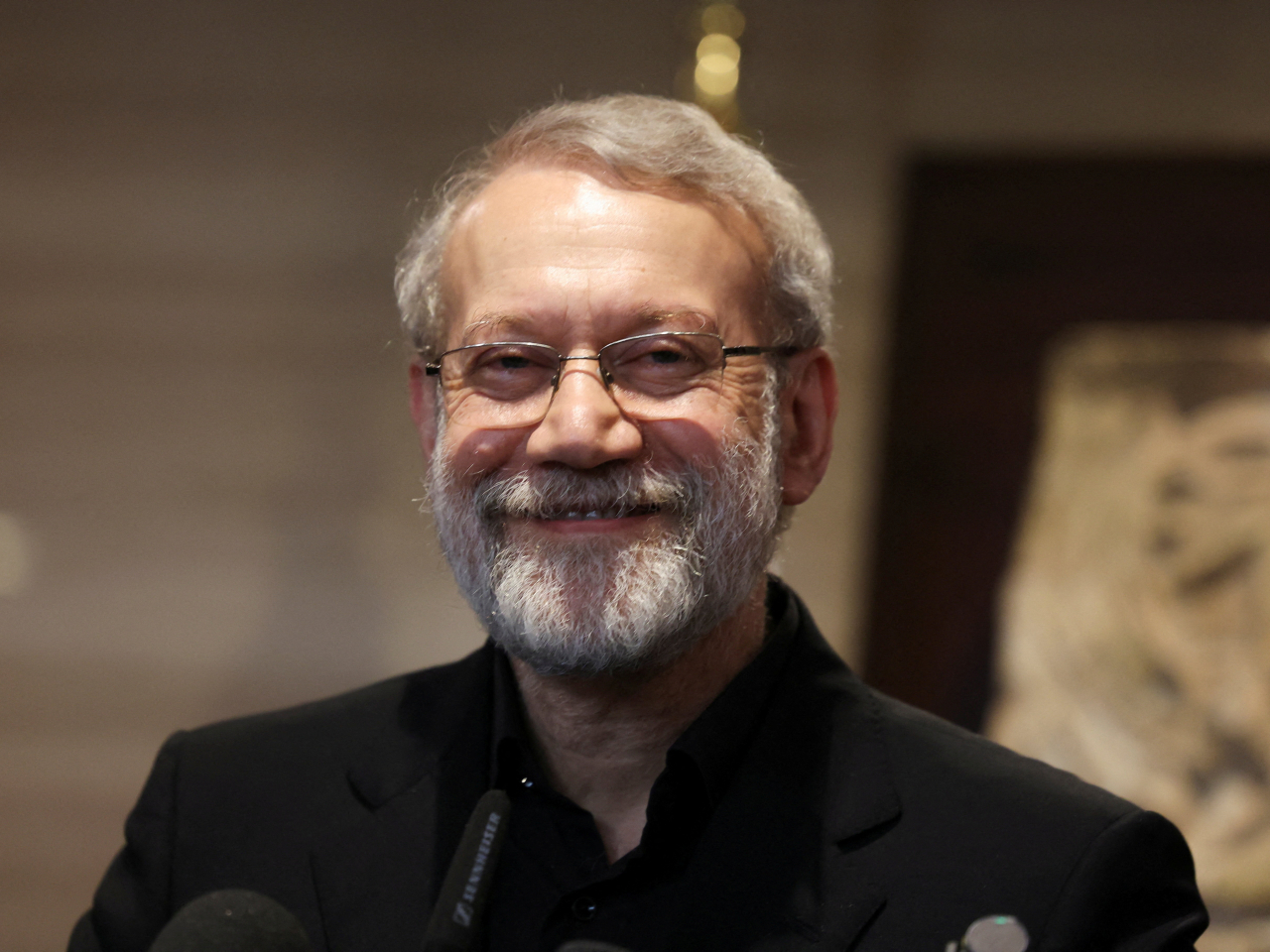 伊朗最高國家安全委員會秘書、兼最高領袖顧問拉里賈尼，明天率團訪問阿曼。（路透社資料圖片）