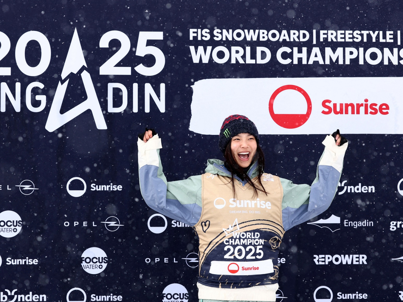 US snowboarder Chloe Kim said athletes "are allowed to voice our opinions on what's going on" after Donald Trump branded her Olympic teammate Hunter Hess a "loser" for expressing his views. File photo: Reuters