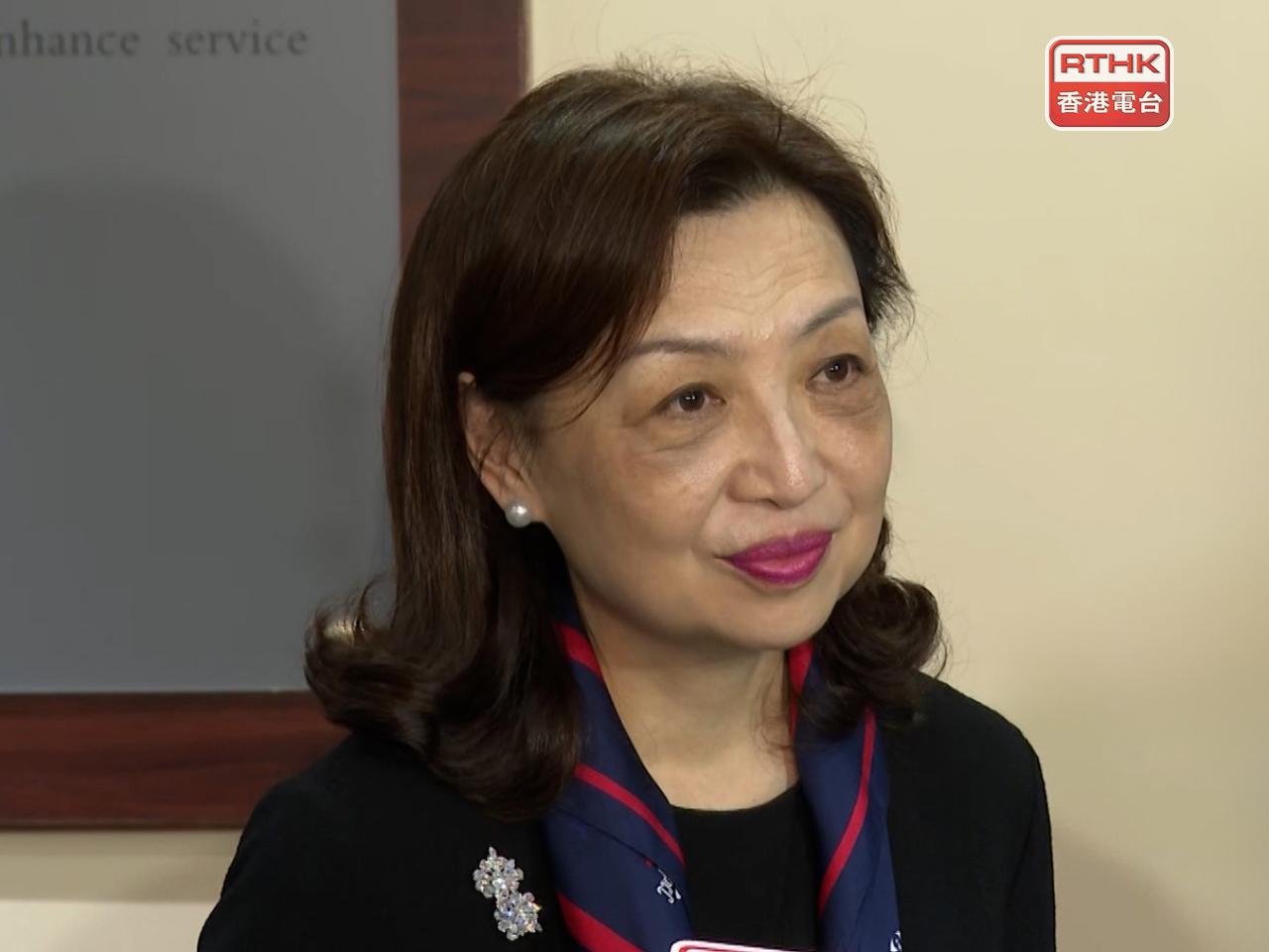 王沛詩指，委員會相信新水平可在防止工資過低與盡量減少低薪職位流失之間取得適當平衡。（港台圖片）