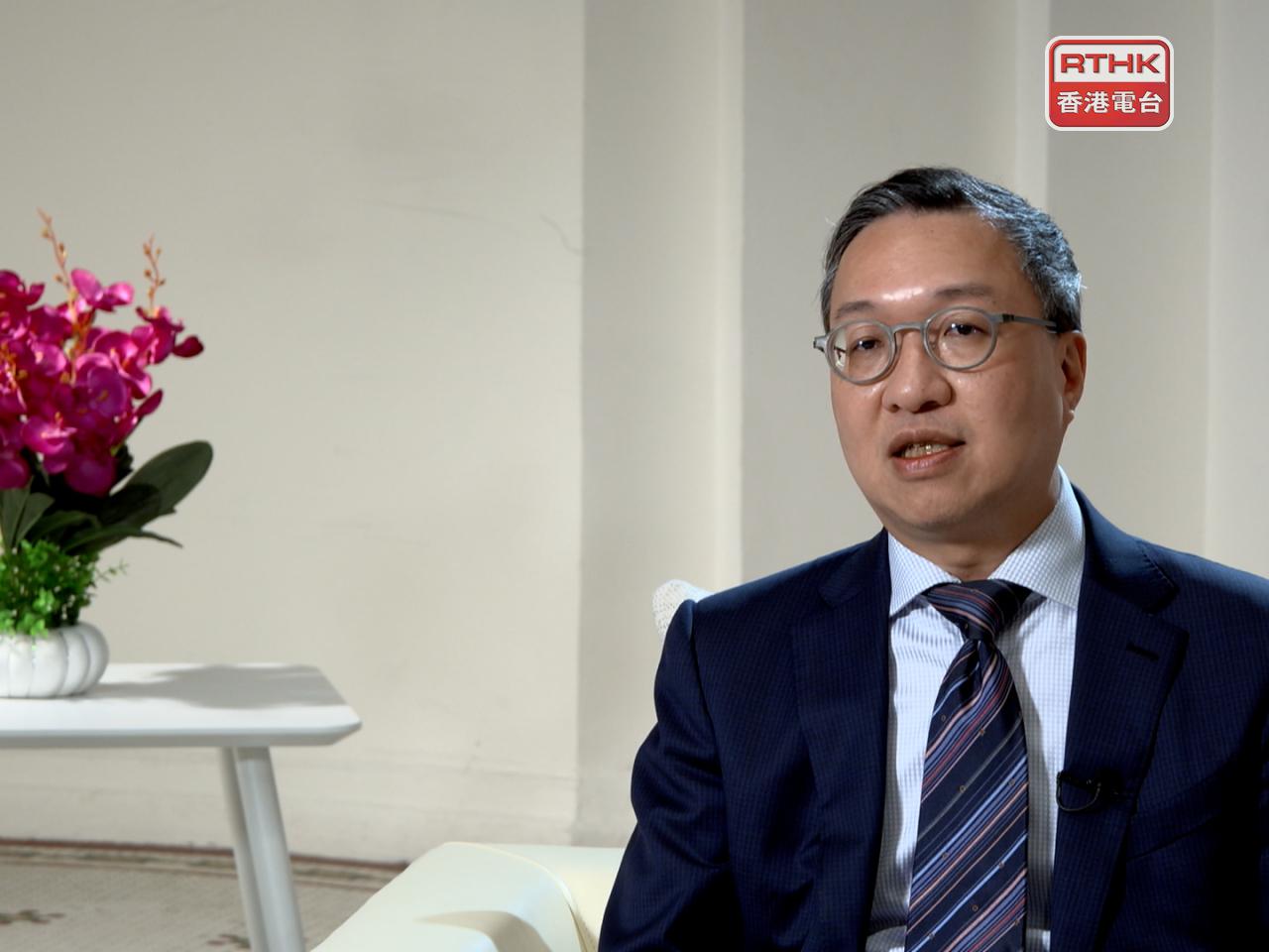 林定國指出，行政主導的重點在於雖然行政、立法、司法機關各有分工，但根本目的是一樣。（港台圖片）