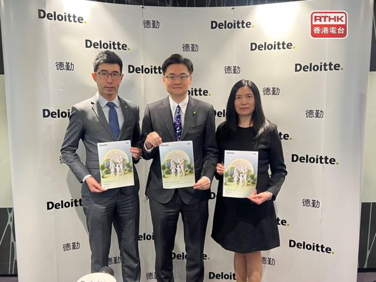 Anthony Lau, centre, says newly set up single-family offices here in Hong Kong come from various regions. Photo: RTHK