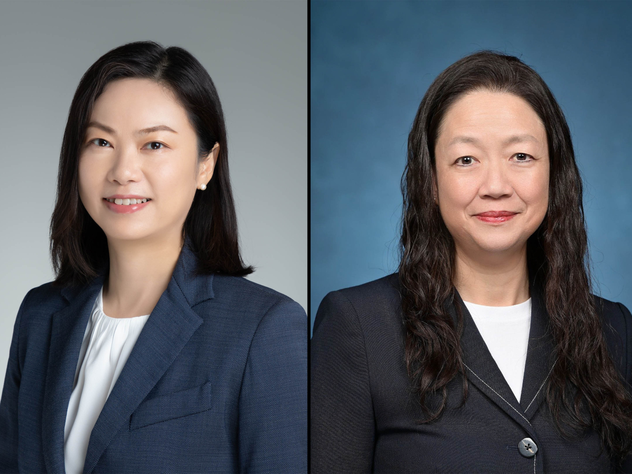 黃少珠（左）明日起出任政制及內地事務局常任秘書長；廖李可期（右）將出任保安局常任秘書長。（政府新聞處）