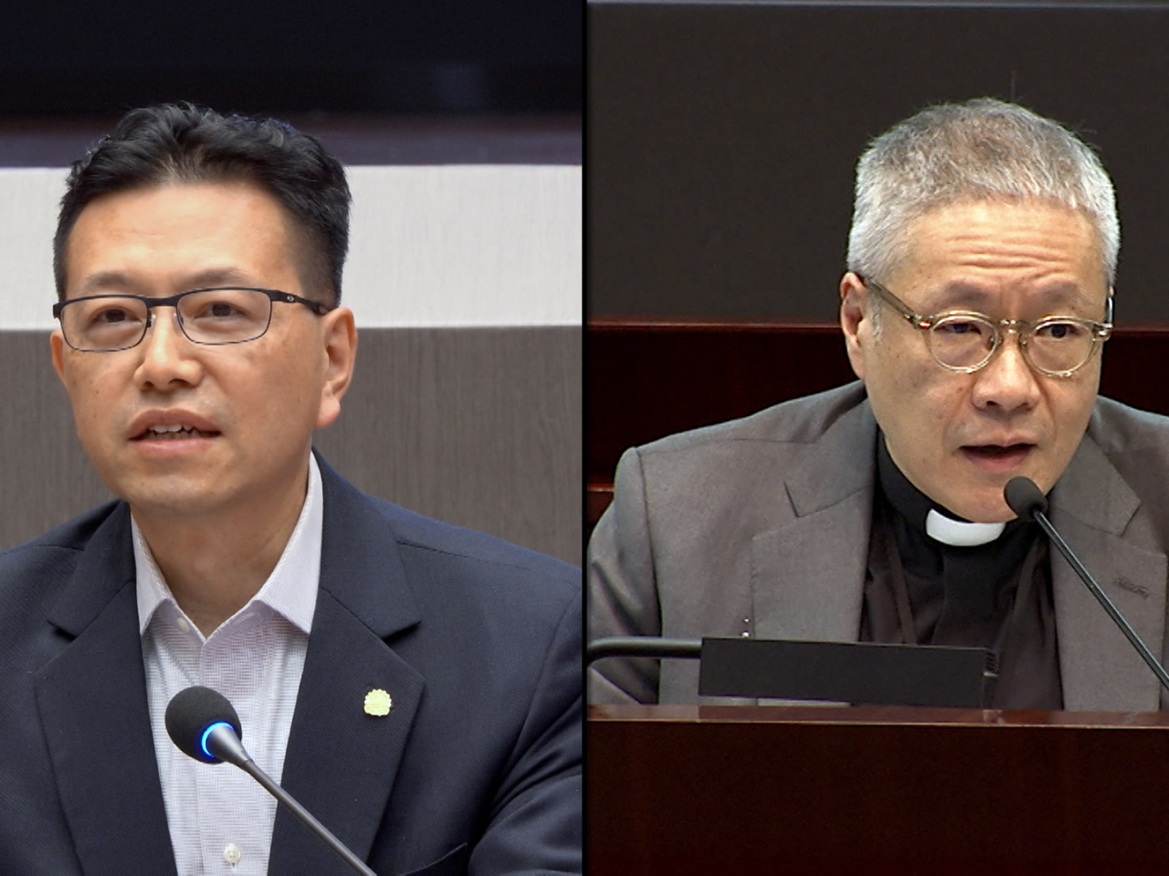 政府宣布，委任吳秋北（左）及管浩鳴（右）出任賑災基金諮詢委員會委員。