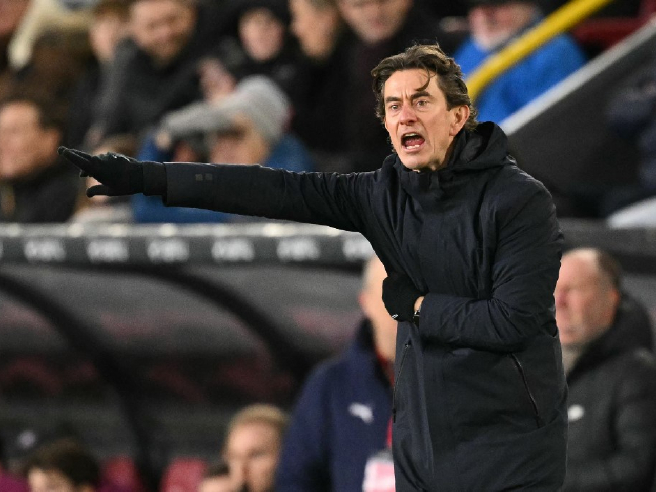 Thomas Frank's position had been under increasing pressure following a string of poor league results. File photo: AFP