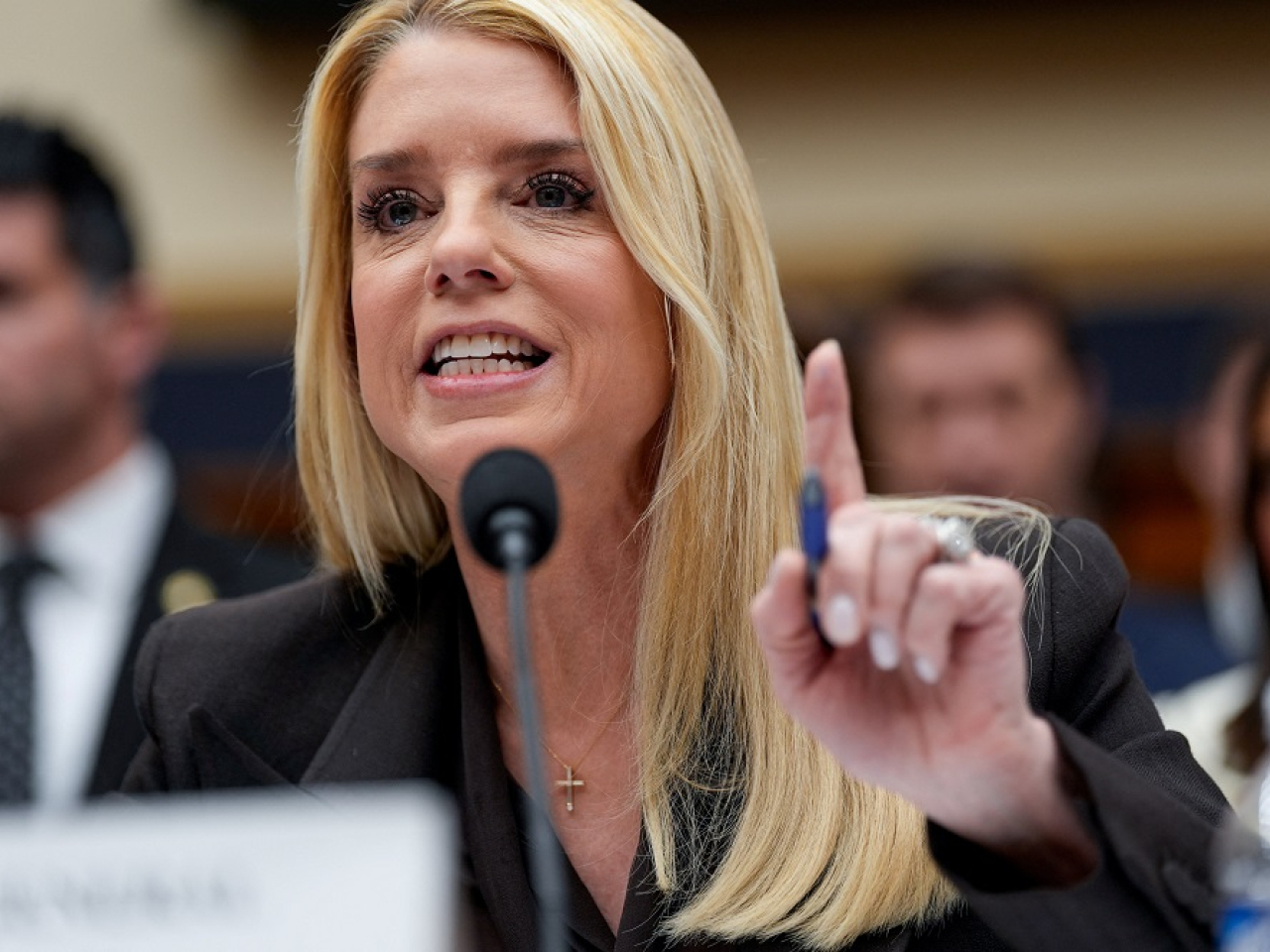 US Attorney General Pam Bondi resorted to personal insults and raising her voice as she defended the Department of Justice's handling of the release of the Epstein files. Photo: Reuters