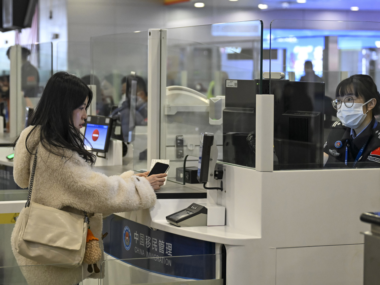 當局預計，大型空港口岸出入境客流增長明顯。（新華社）