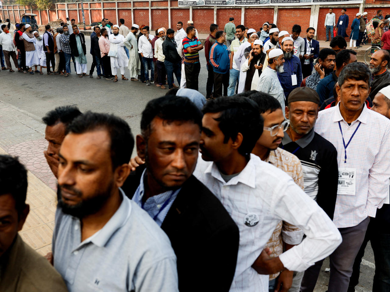 孟加拉舉行自推翻前總理哈西娜以來首次國民議會選舉。（路透社）