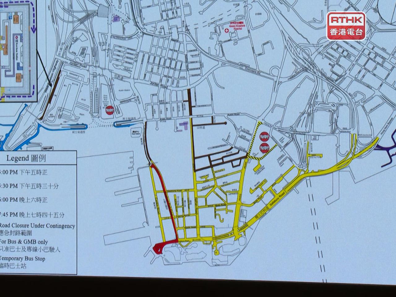 警方在大年初一及初二，在相關區域將實施分階段封路措施。（黃裕璋攝）