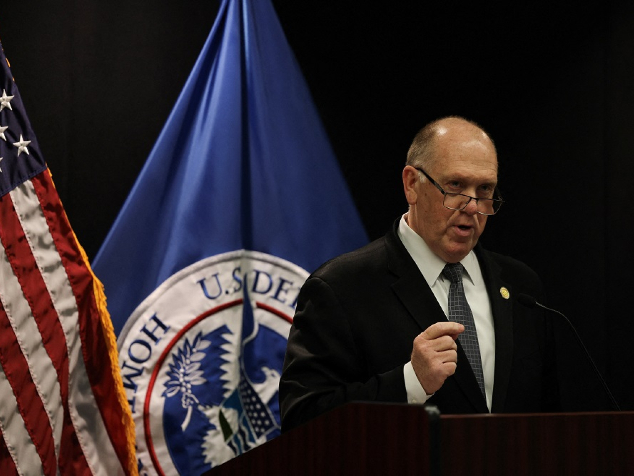 US immigration czar Tom Homan said some officers would stay behind in Minnesota but did not give a figure. Photo: Reuters