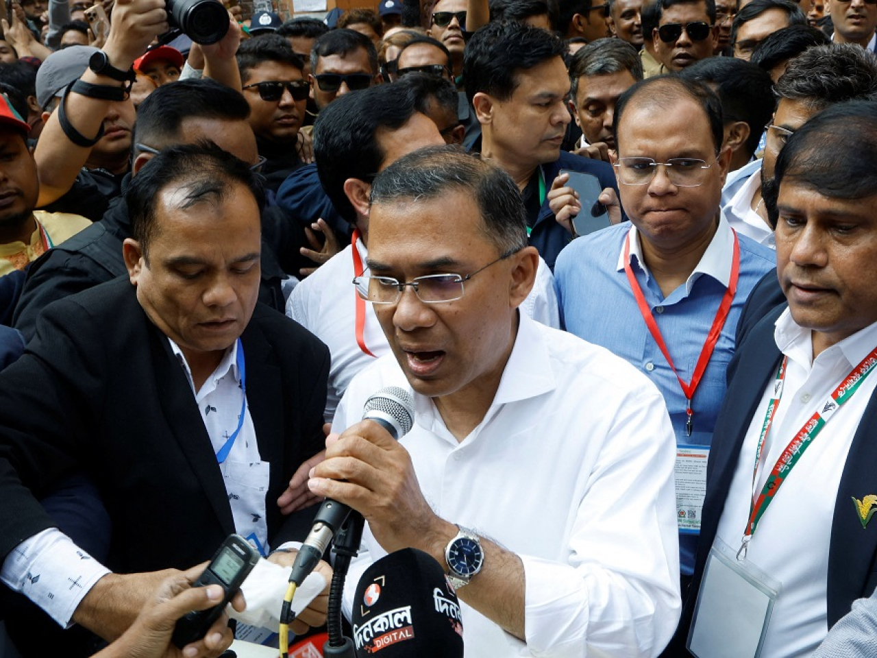 The BNP is led by top prime ministerial contender Tarique Rahman, the 60-year-old son of ⁠former Prime Minister Khaleda Zia and former President Ziaur Rahman. Photo: Reuters