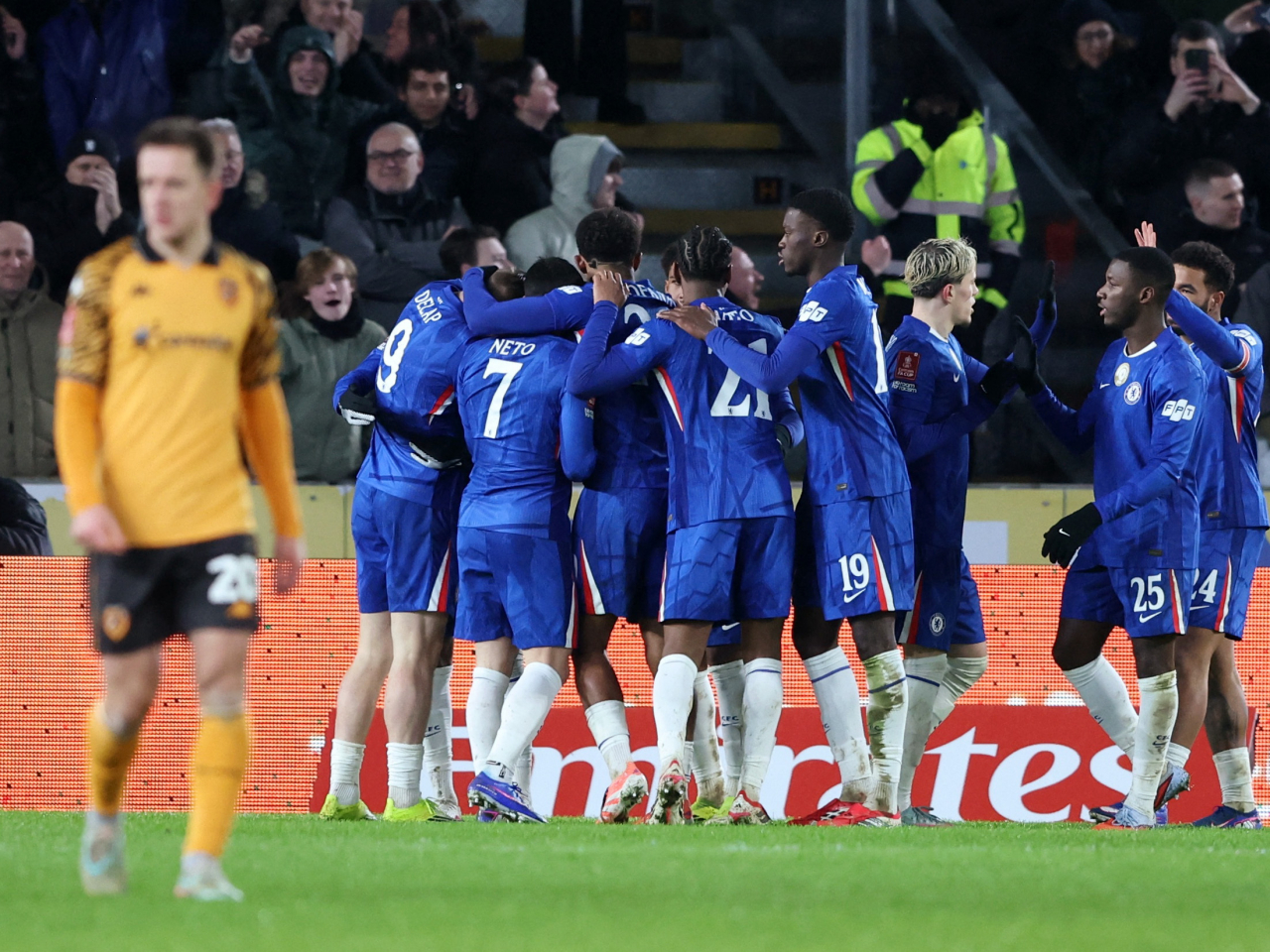 英足盃第4圈車路士4:0大勝英冠侯城。（路透社）