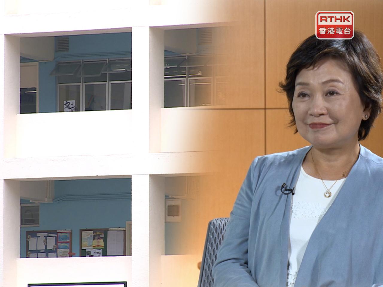 蔡若蓮表示，引入執業證書要求是與時並進，能夠鼓勵及推動老師。（港台圖片）