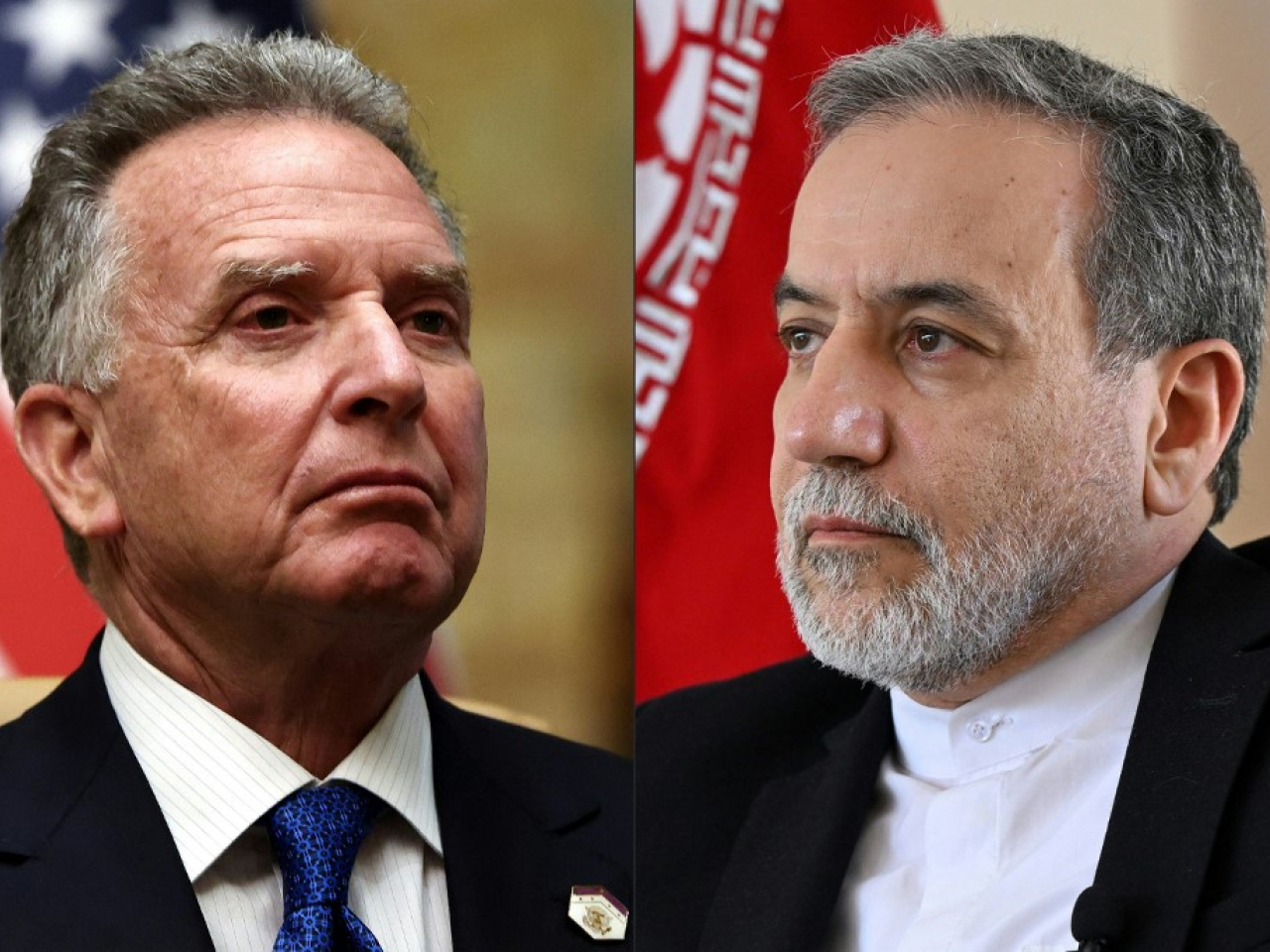 Oman hosted indirect talks between US delegation led by Steve Witkoff, left, and Iranian Foreign Minister Abbas Araghchi, right. File photo: AFP