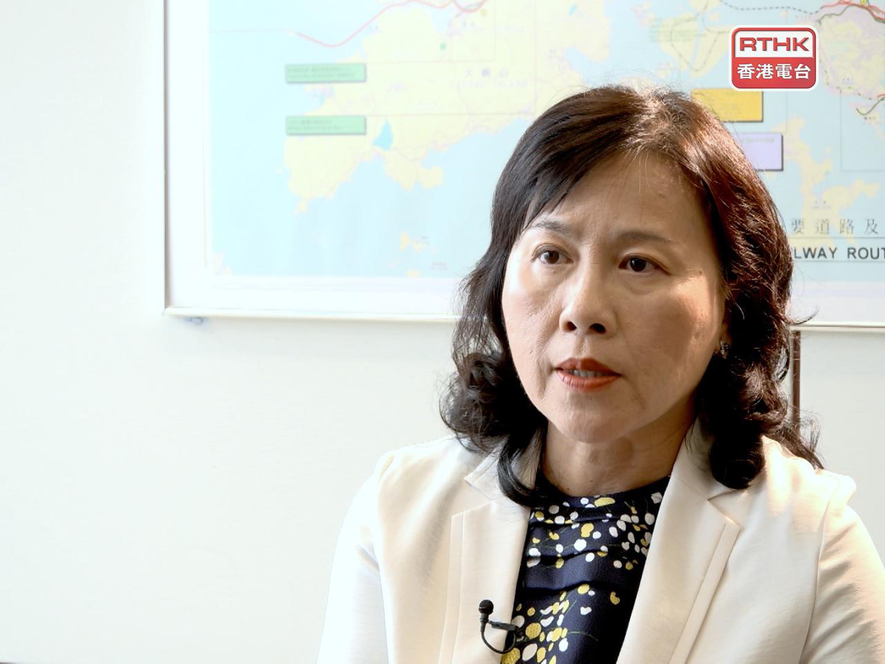 陳美寶冀「粵車南下」政策擴至廣東省更多城市。（港台圖片）