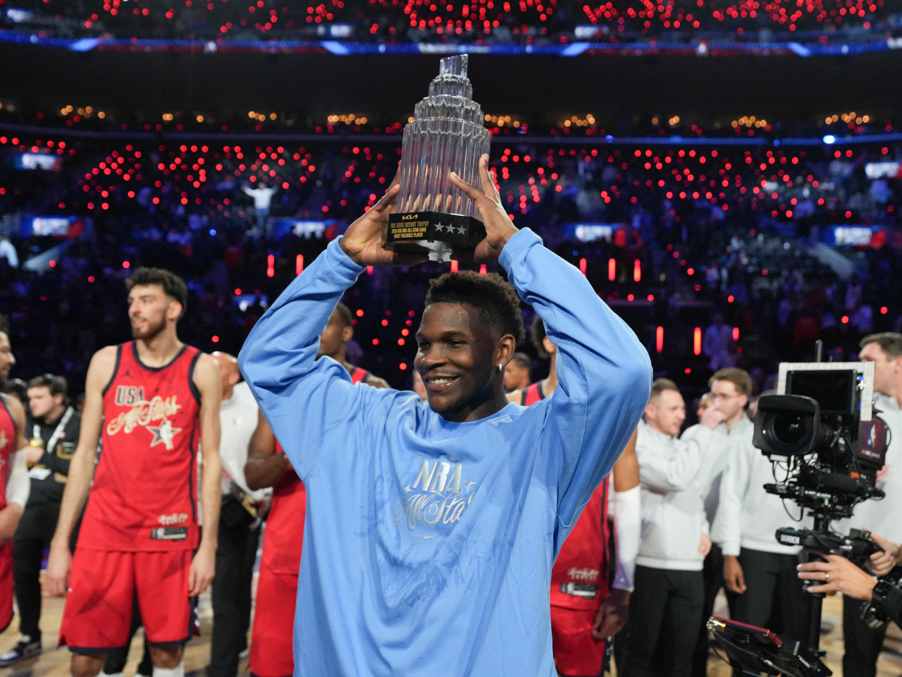 Minnesota Timberwolves guard Anthony Edwards was given All-Star Most Valuable Player honours. Photo: Reuters