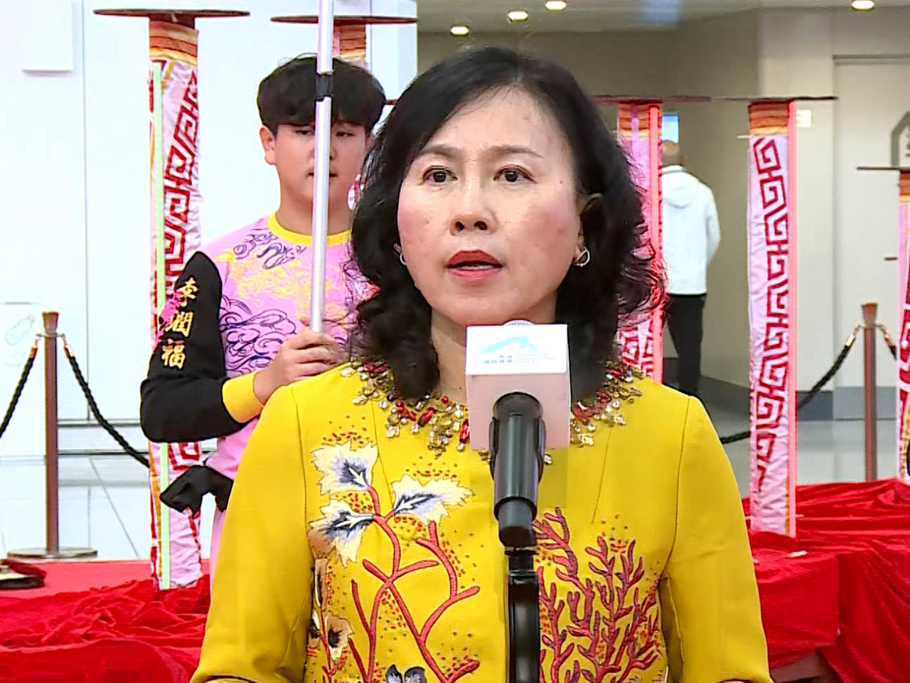 Transport Secretary Mable Chan says the government will step up efforts to expand Hong Kong's air traffic network. Photo: RTHK